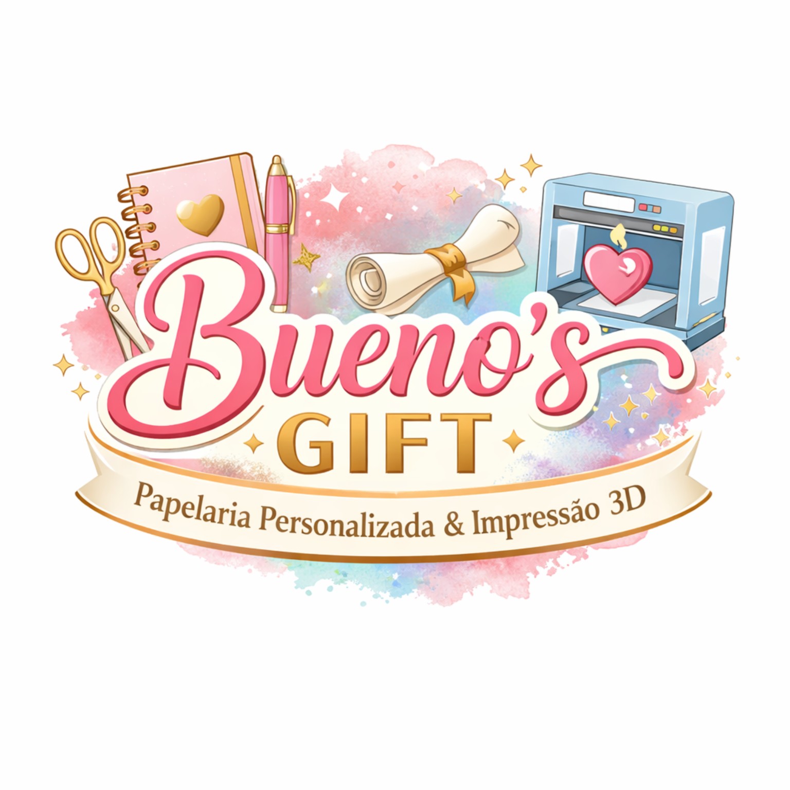 Bueno's Gift — Papelaria personalizada e impressão 3D